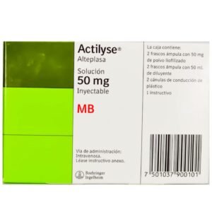 Actilyse 50mg solucion inyectable – Alteplasa
